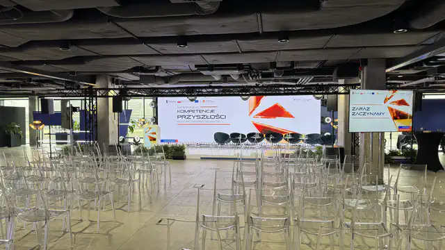 Konferencja i Gala PARP - The Tides Warszawa - nagłośnienie, oświetlenie, multimedia, transmisja online - klient: KDK Events