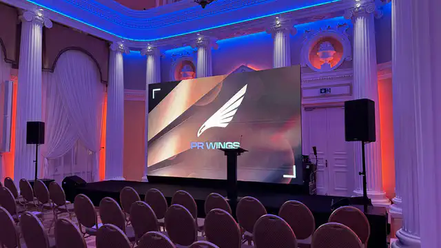 Gala rozdania nagród PR Wings - Hotel Bellotto - nagłośnienie, oświetlenie, multimedia - klient: KDK Events