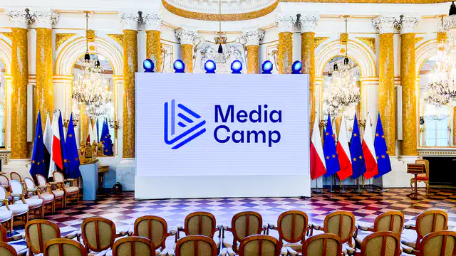 Konferencja prasowa MSW - Zamek Królewski w Warszawie - nagłośnienie, oświetlenie, multimedia - klient: KDK Events