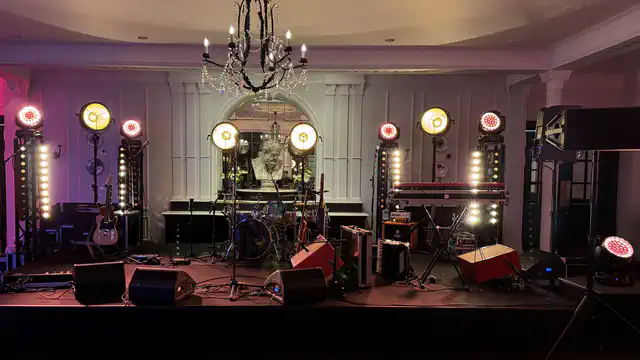 Event firmowy Pekao Banku - Hotel Bristol - nagłośnienie, oświetlenie, multimedia, scena - klient: KDK Events