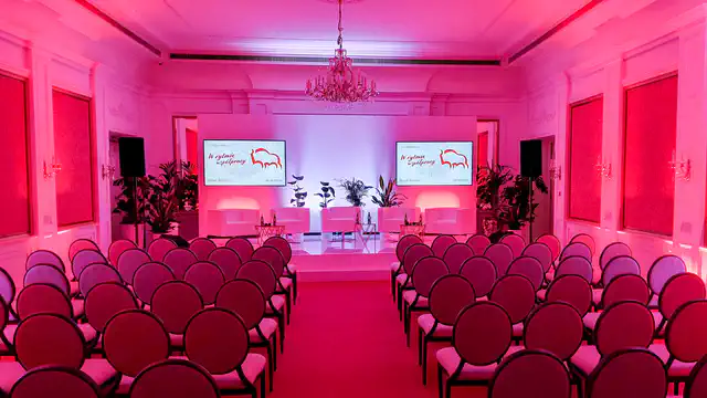 Konferencja i Event firmowy Pekao S.A. - Hotel Bristol w Warszawie - nagłośnienie, oświetlenie, multimedia, transmisja online - klient: KDK Events