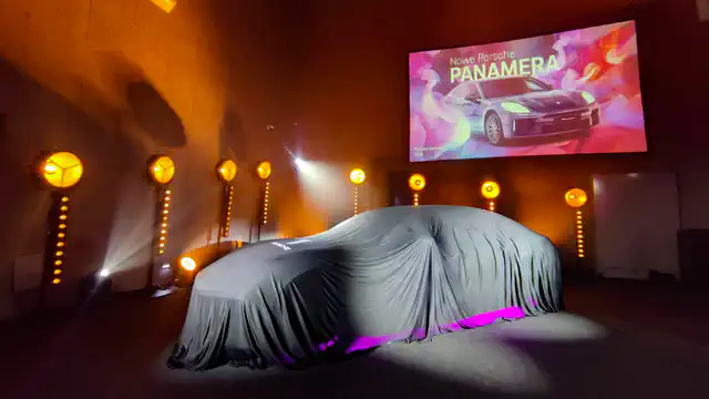 Premiera samochodu Porsche - Hotel Hilton w Łodzi - nagłośnienie, oświetlenie, multimedia - klient: KDK Events
